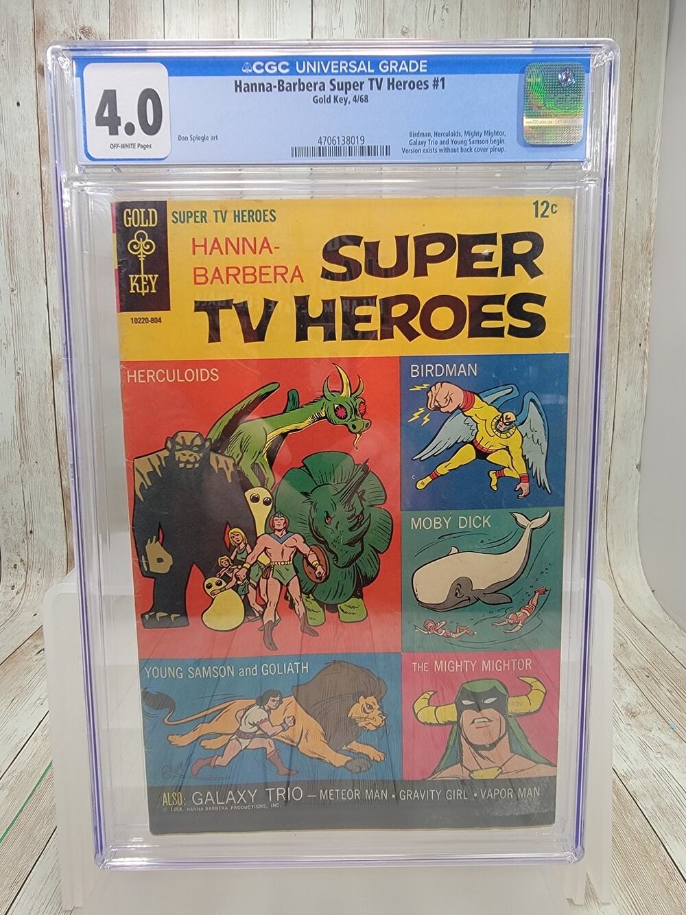 Hanna-Barbera Super TV Heroes #1 1968 CGC 4.0 1st Herculoids Birdman